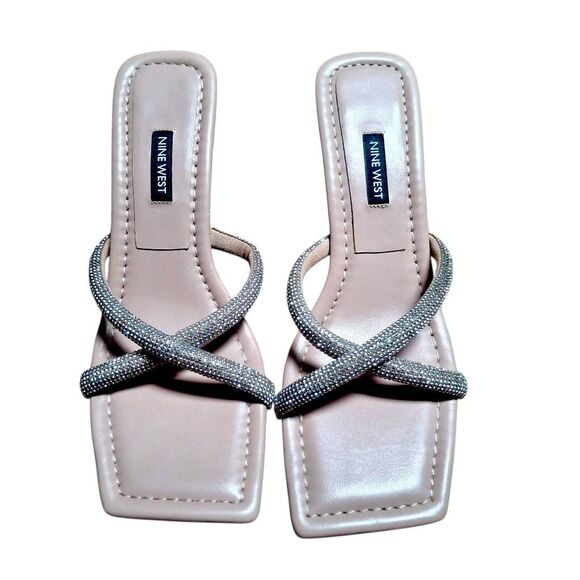 Anne Klein Plaid Strappy Kitten Heeled Sandals Women’s 9 New Without Box - Picture 1 of 6